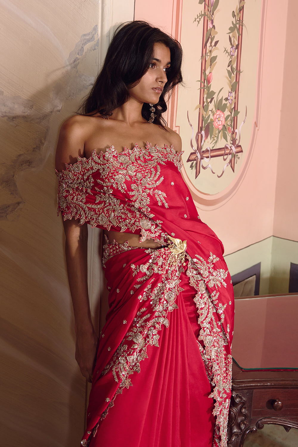 New Athena Zardozi Saree Set