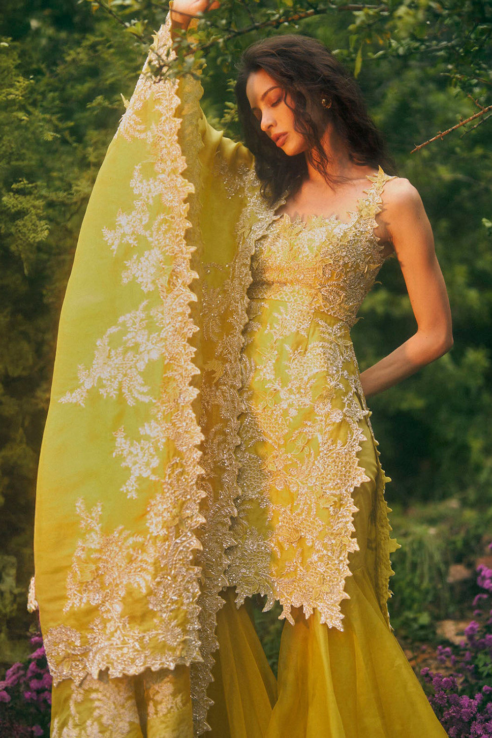 New Athena Zari 3D Sharara Set