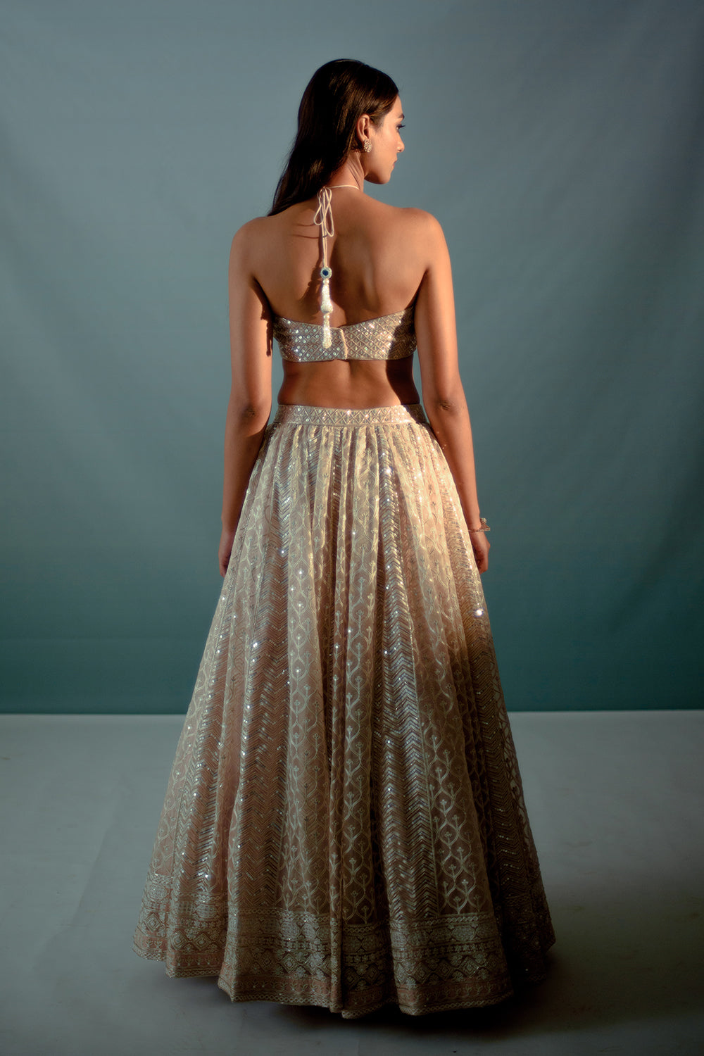 Nude Cream Lehenga Set