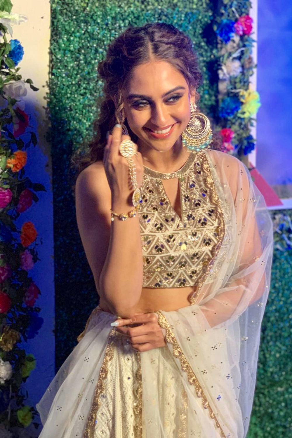 Offwhite Lehenga Set