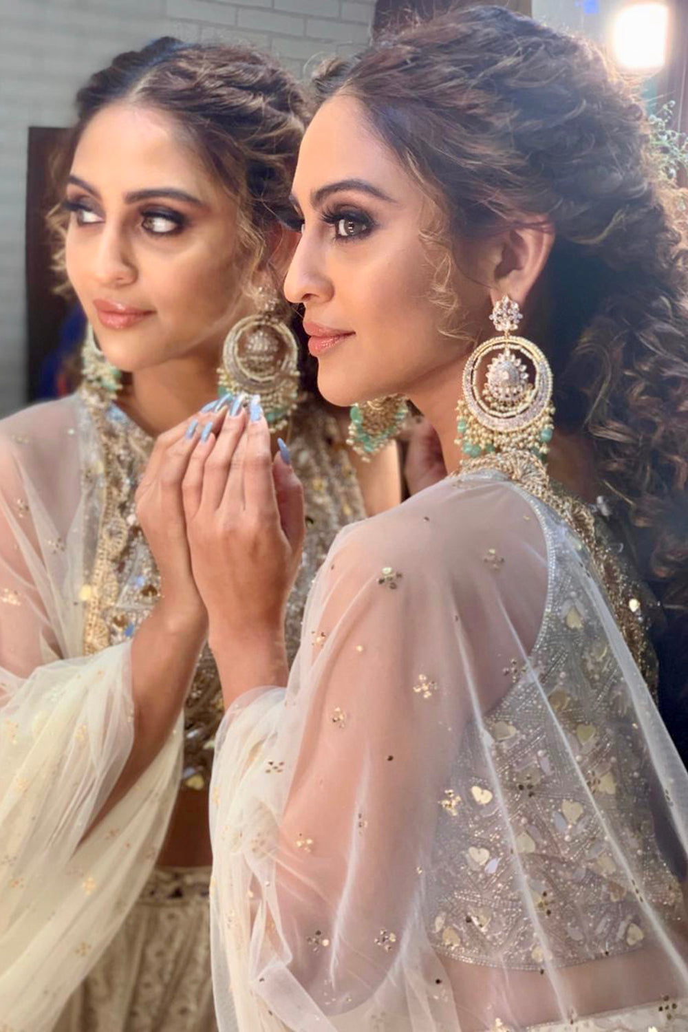 Offwhite Lehenga Set