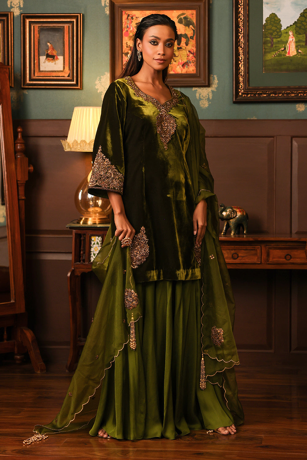 Olive Sharara Set