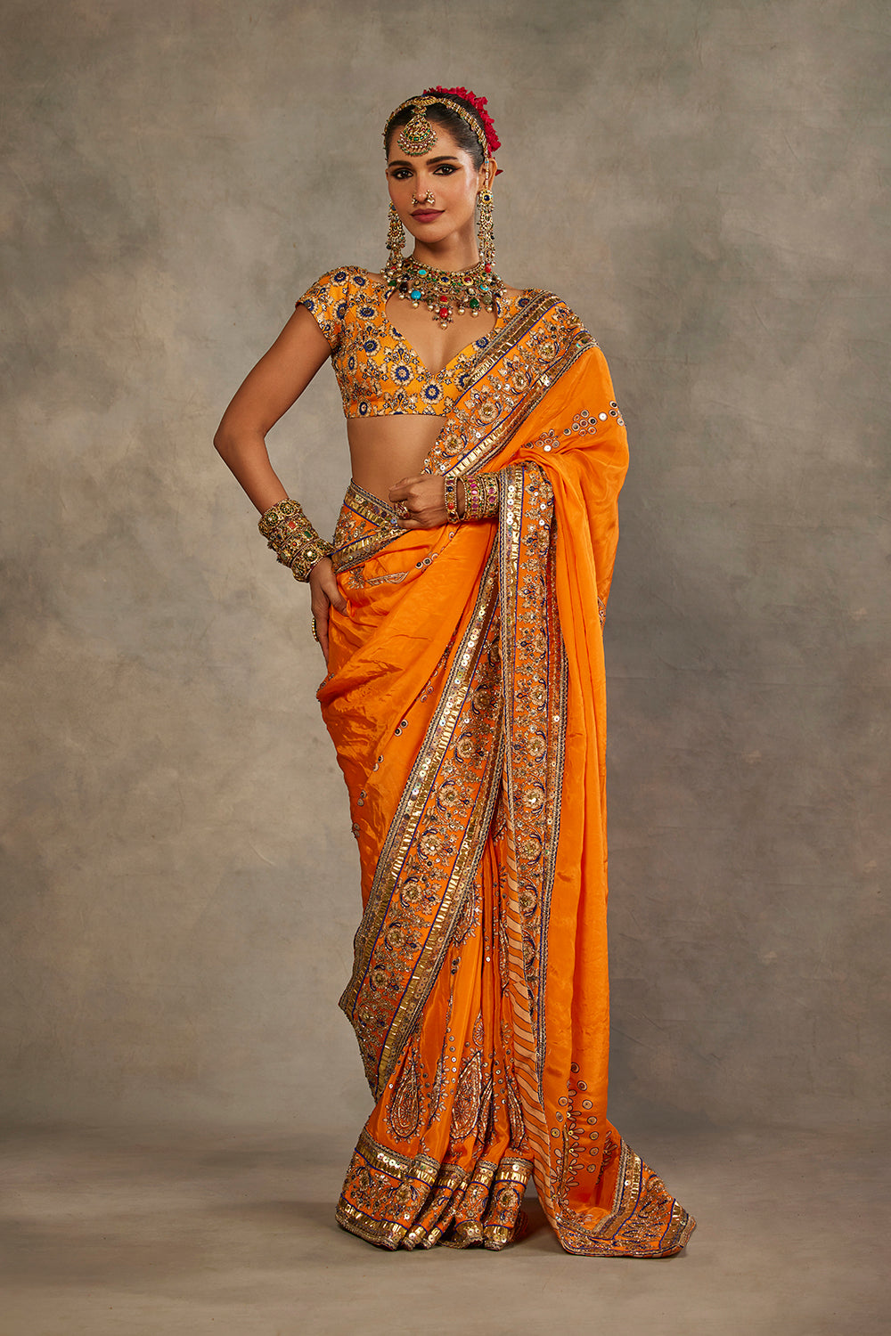 Orange Sarees