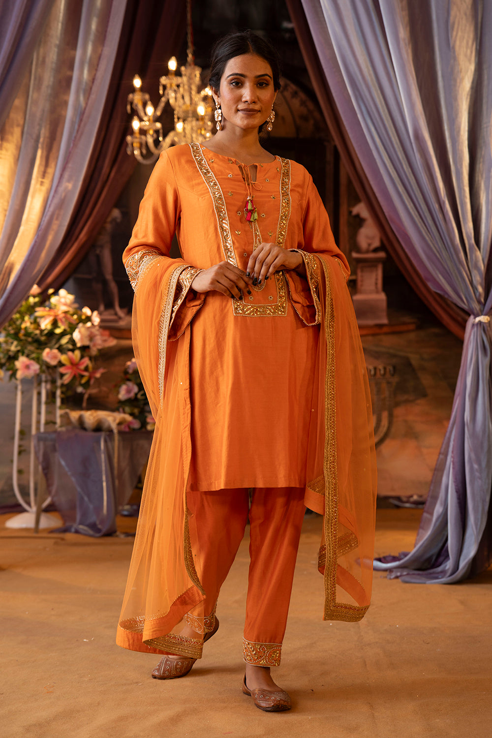 Oriole Bell Sleeve Suit