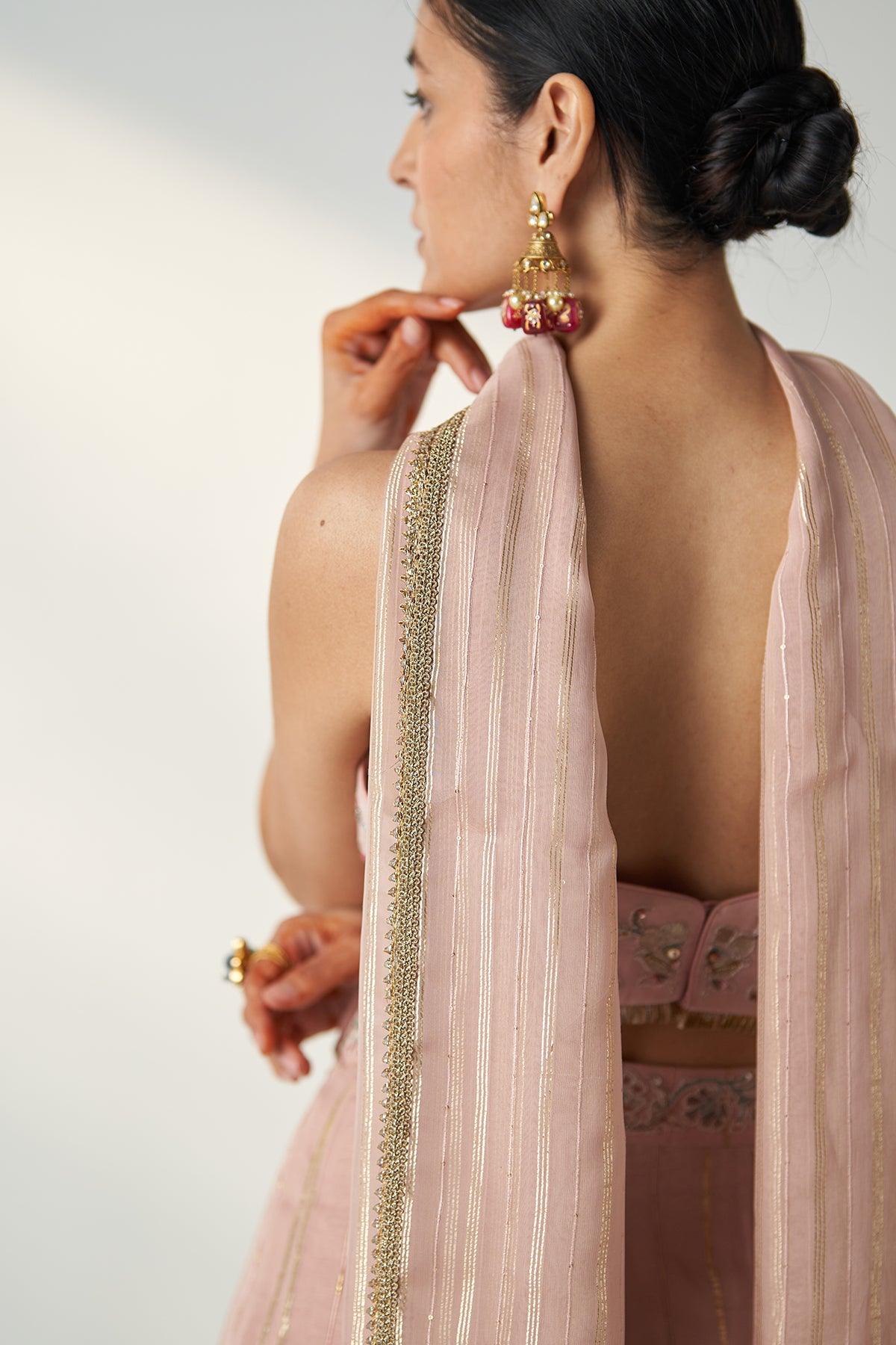 Osha Blush Pink Sharara Set