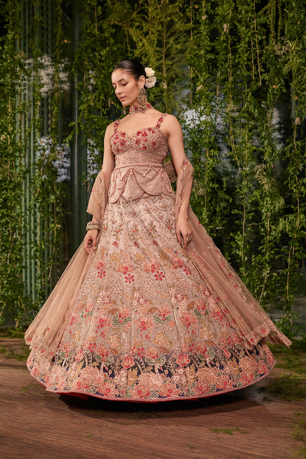 Pankhuri- The Floral Garce Lehenga