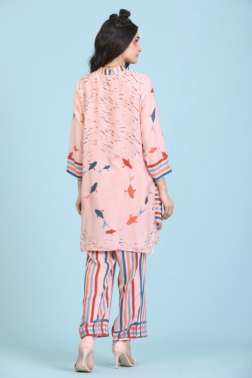 Peach Kurta Set