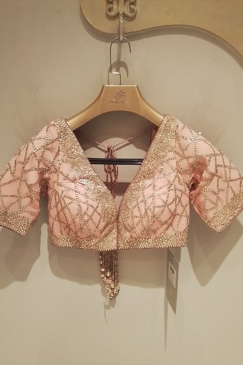 Peach To Mauve Ombre Saree