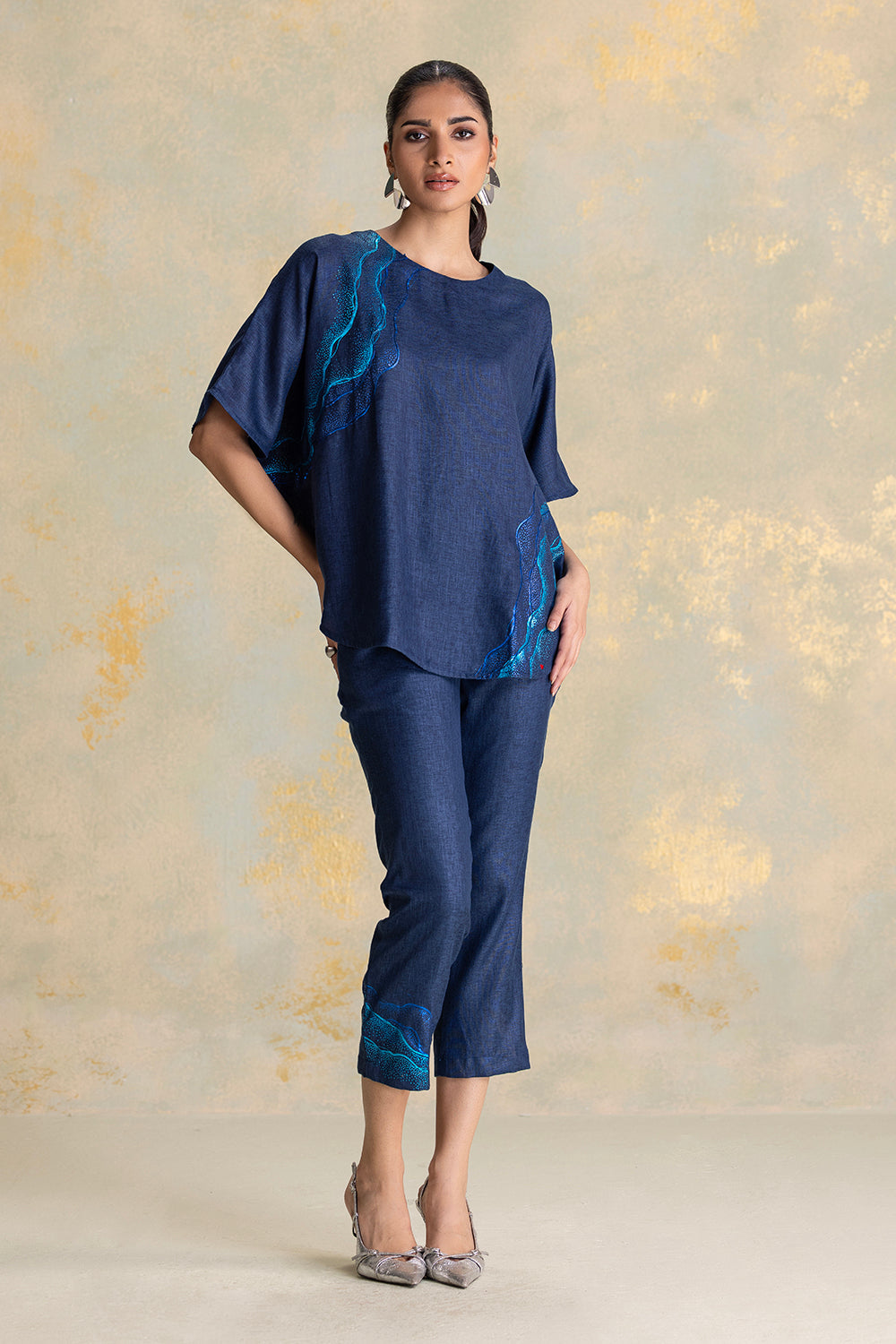Peacock Veil Croissant Co-ord