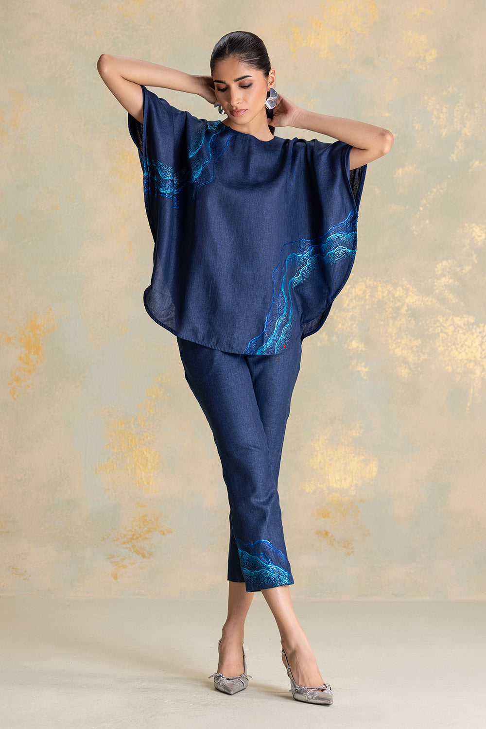 Peacock Veil Croissant Co-ord