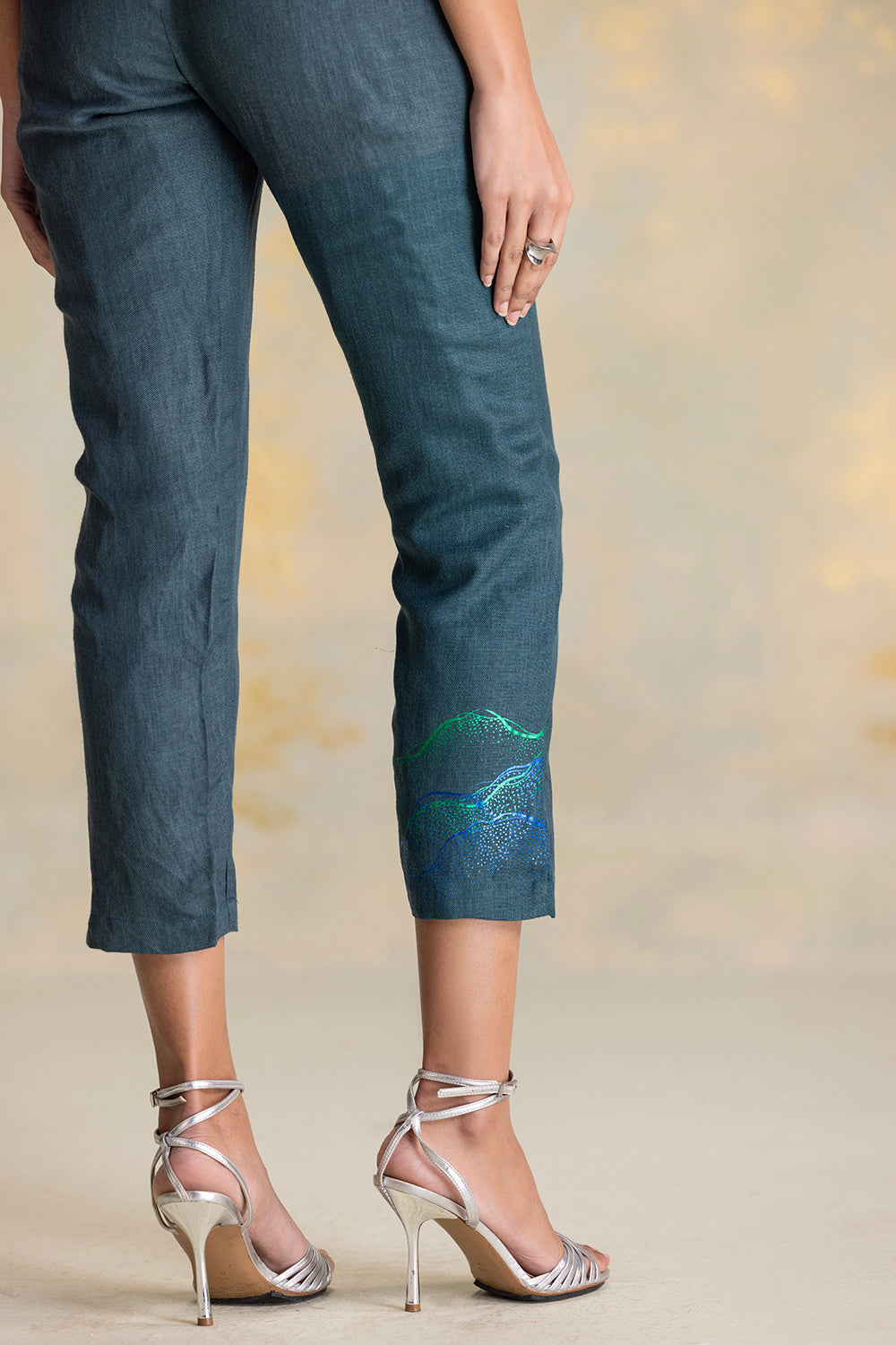 Peacock Veil Waist Coat Co-ord