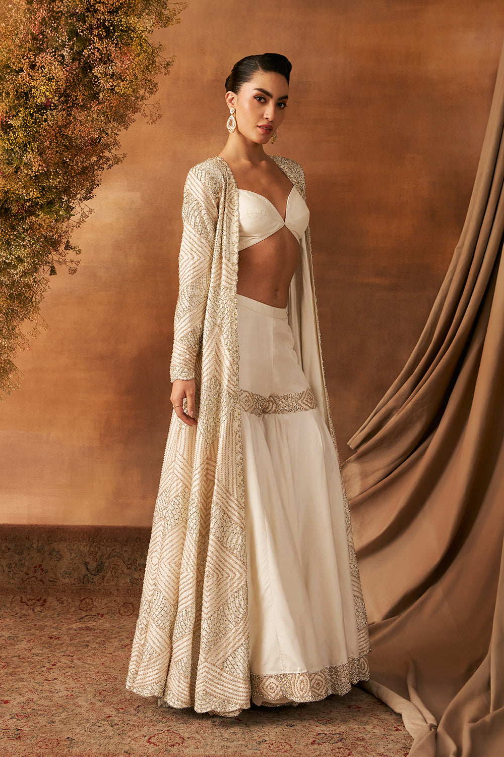 Pearl pareng Jacket and Garara set