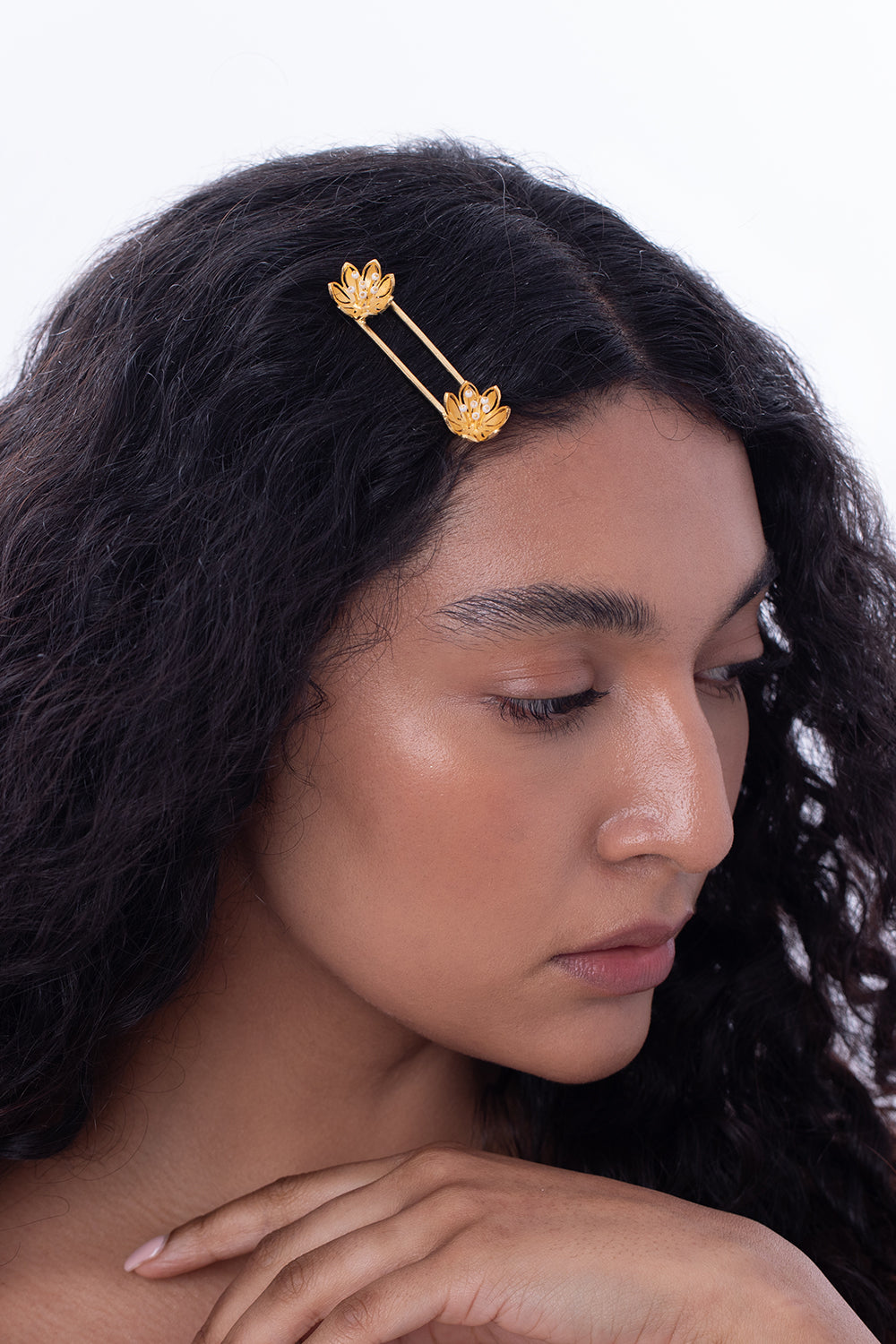 Pearly Flower Barrette