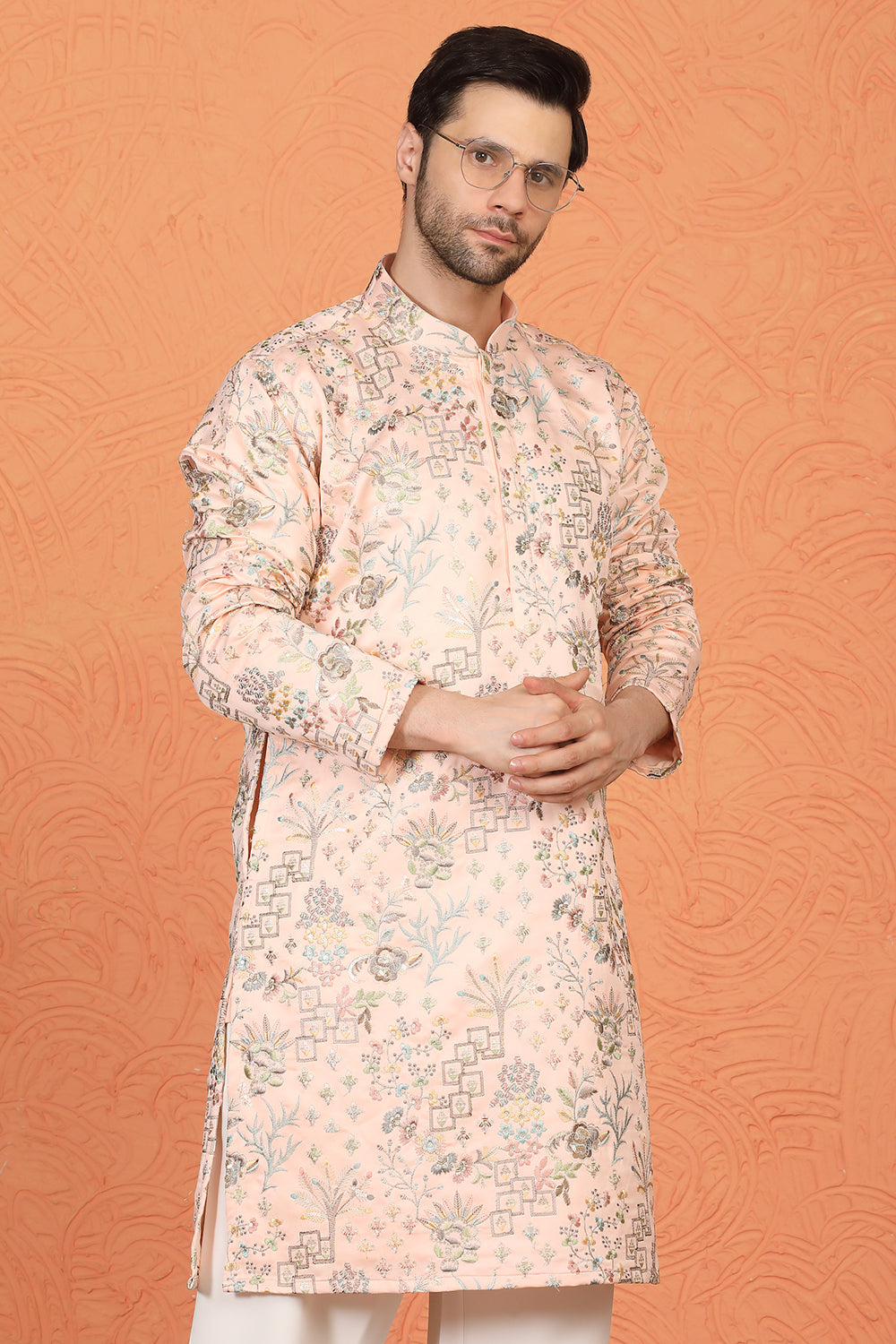 Phool Jahaan All Over  Embroidered Kurta with Loose Fit Parallel Pants