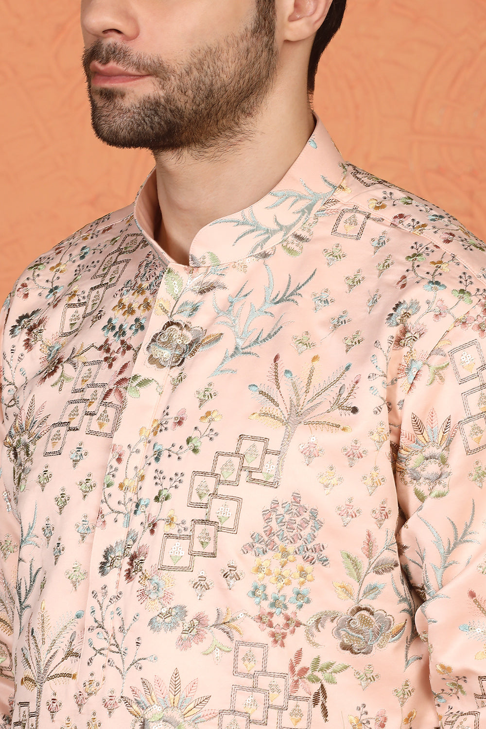 Phool Jahaan All Over  Embroidered Kurta with Loose Fit Parallel Pants
