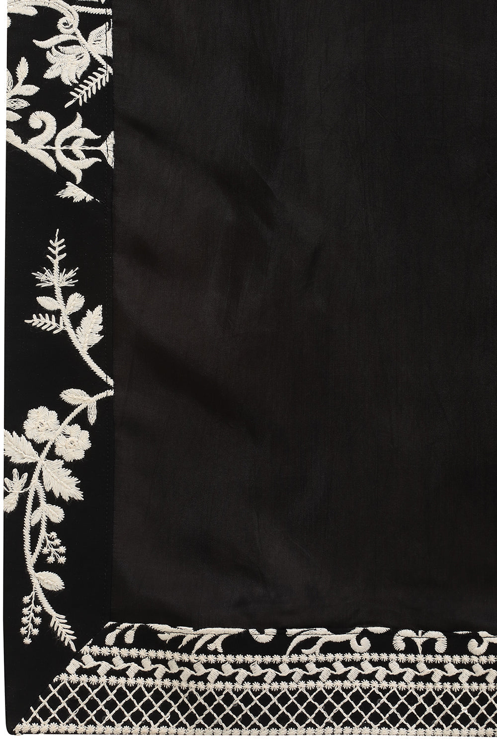 Phool Patti  Embroidered Kurta With Back Elastic Pants And Dupatta
