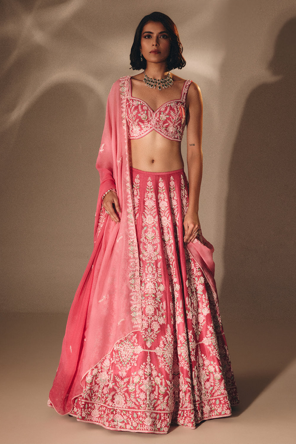 Pink Bridal Lehenga Set