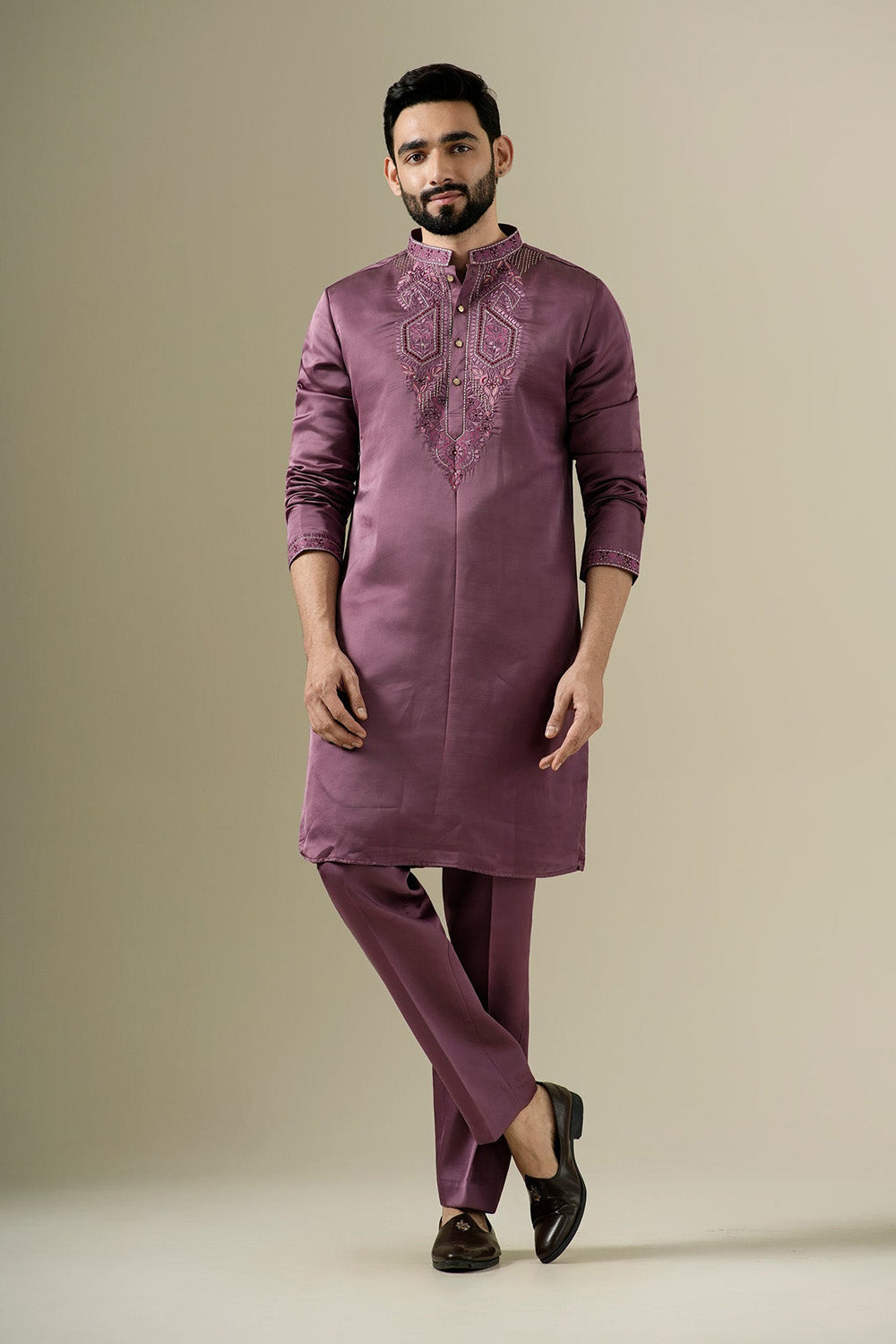 Plum Harmony Kurta Set