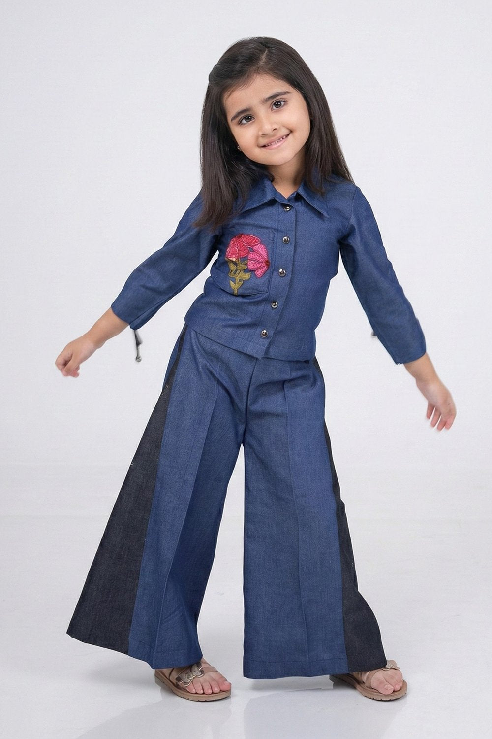 Pocket Flower Denim