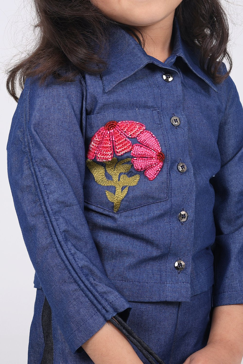 Pocket Flower Denim