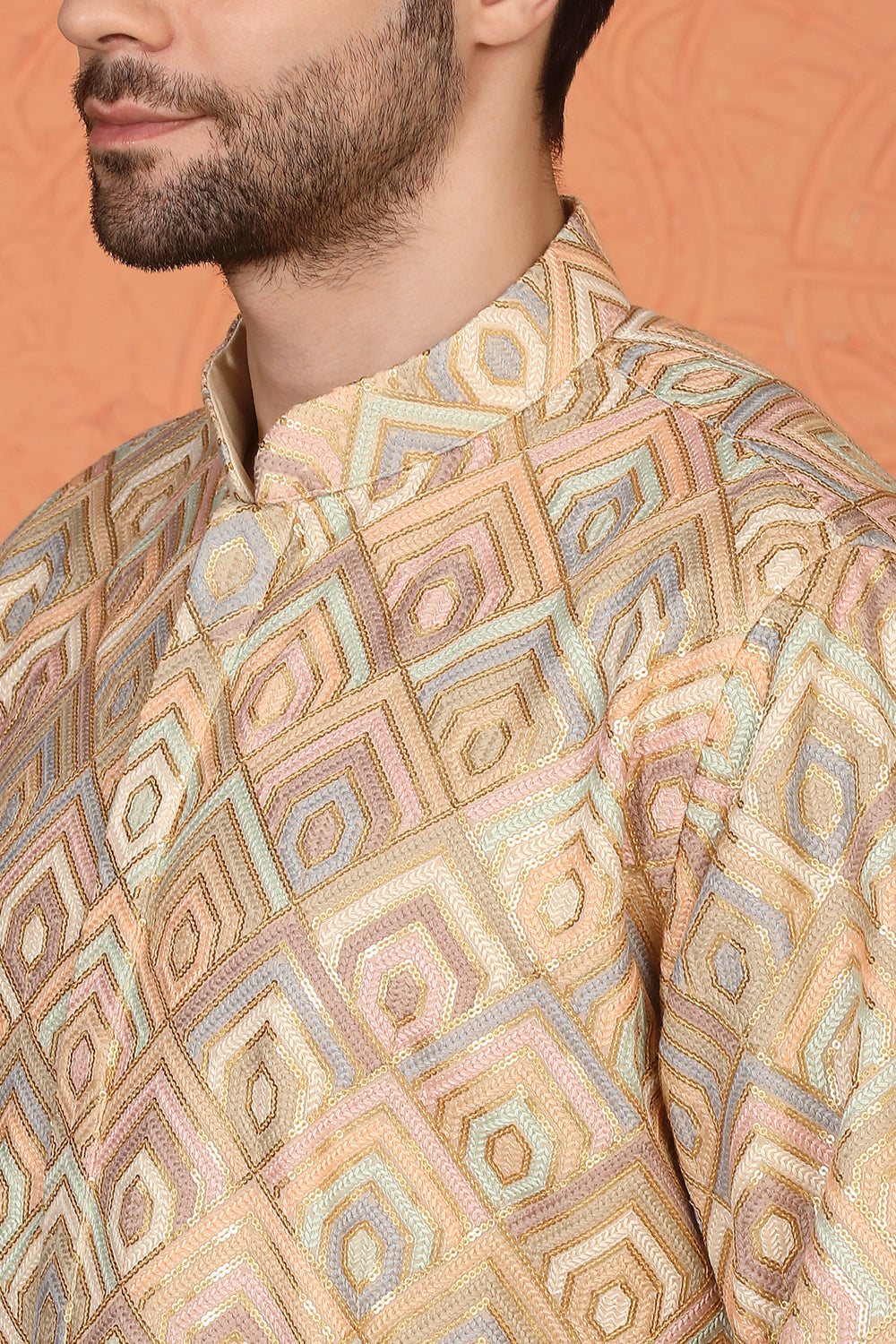 Prafullit  Embroidered Kurta  with Loose Fit Back Elastic Parallel Pants And Dupatta
