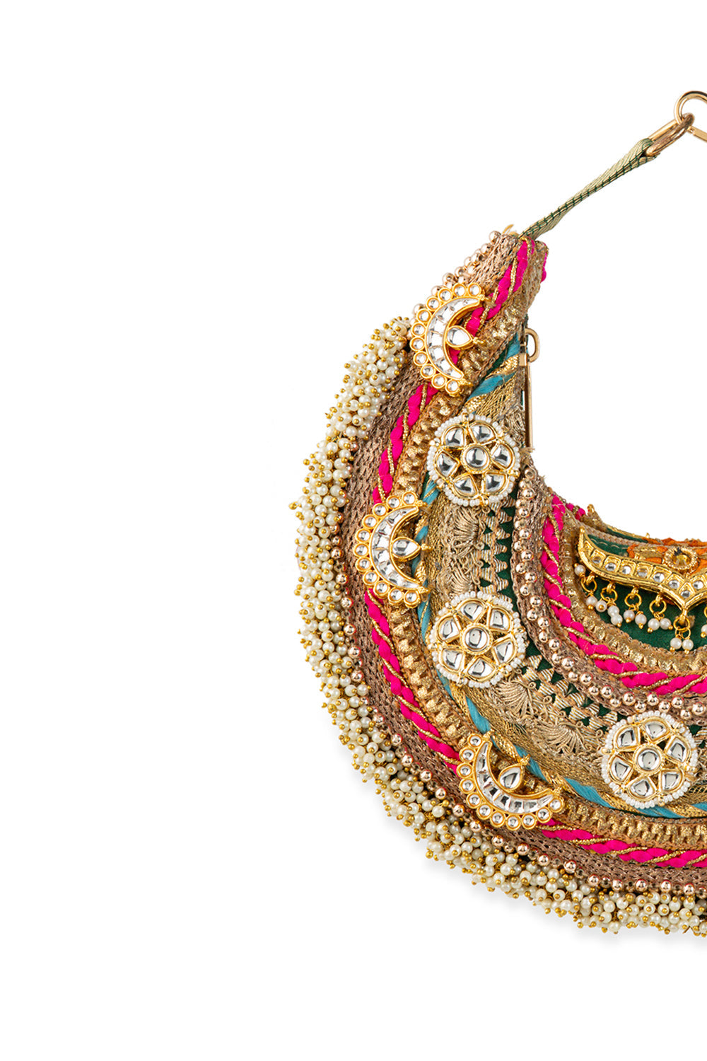 Pranika Gold Handbag