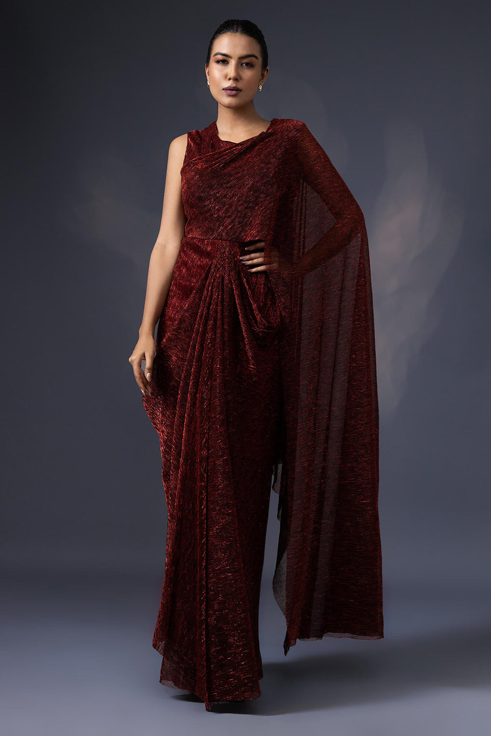 Pre Draped Gown Saree