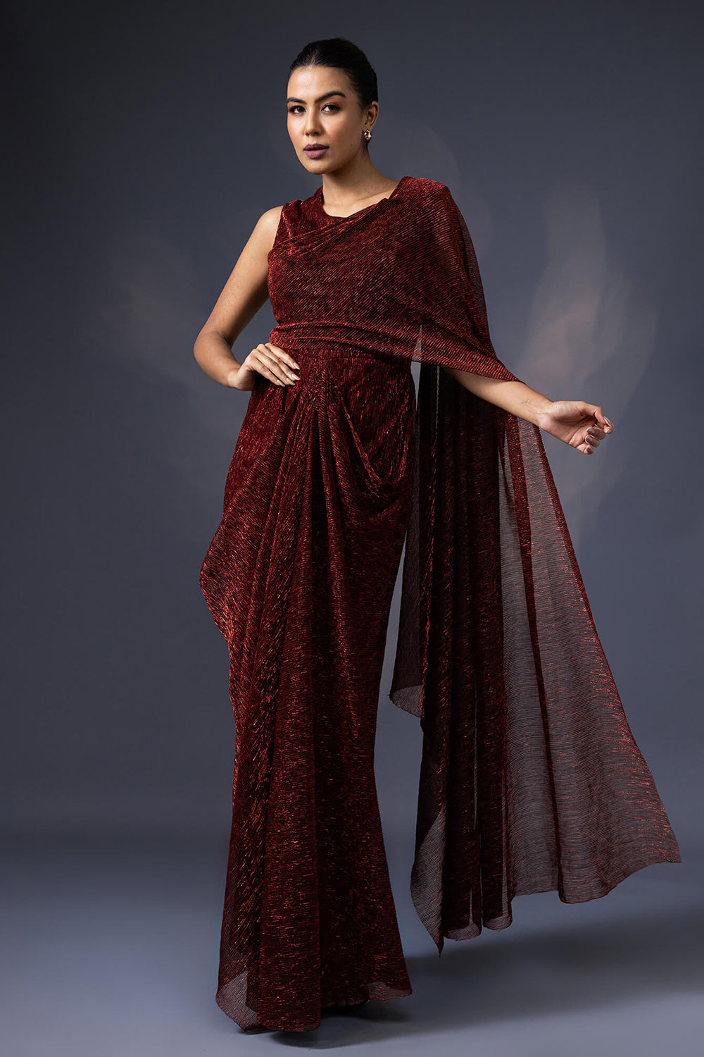 Pre Draped Gown Saree