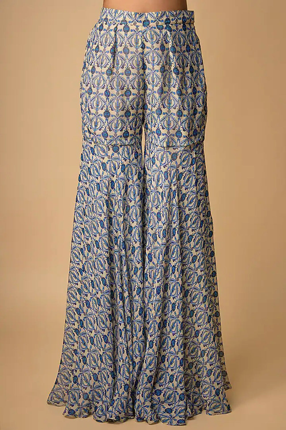 Printed Peplum Garara Set