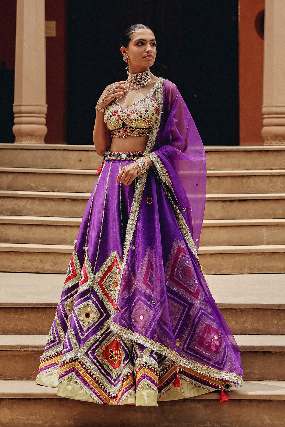 Purple Jash-E-Lehenga Set