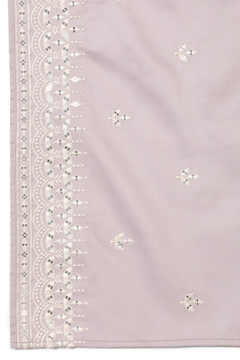 Raas Mirror  Embroidered Kurta with  Loose Fit Parallel  Pants And Dupatta