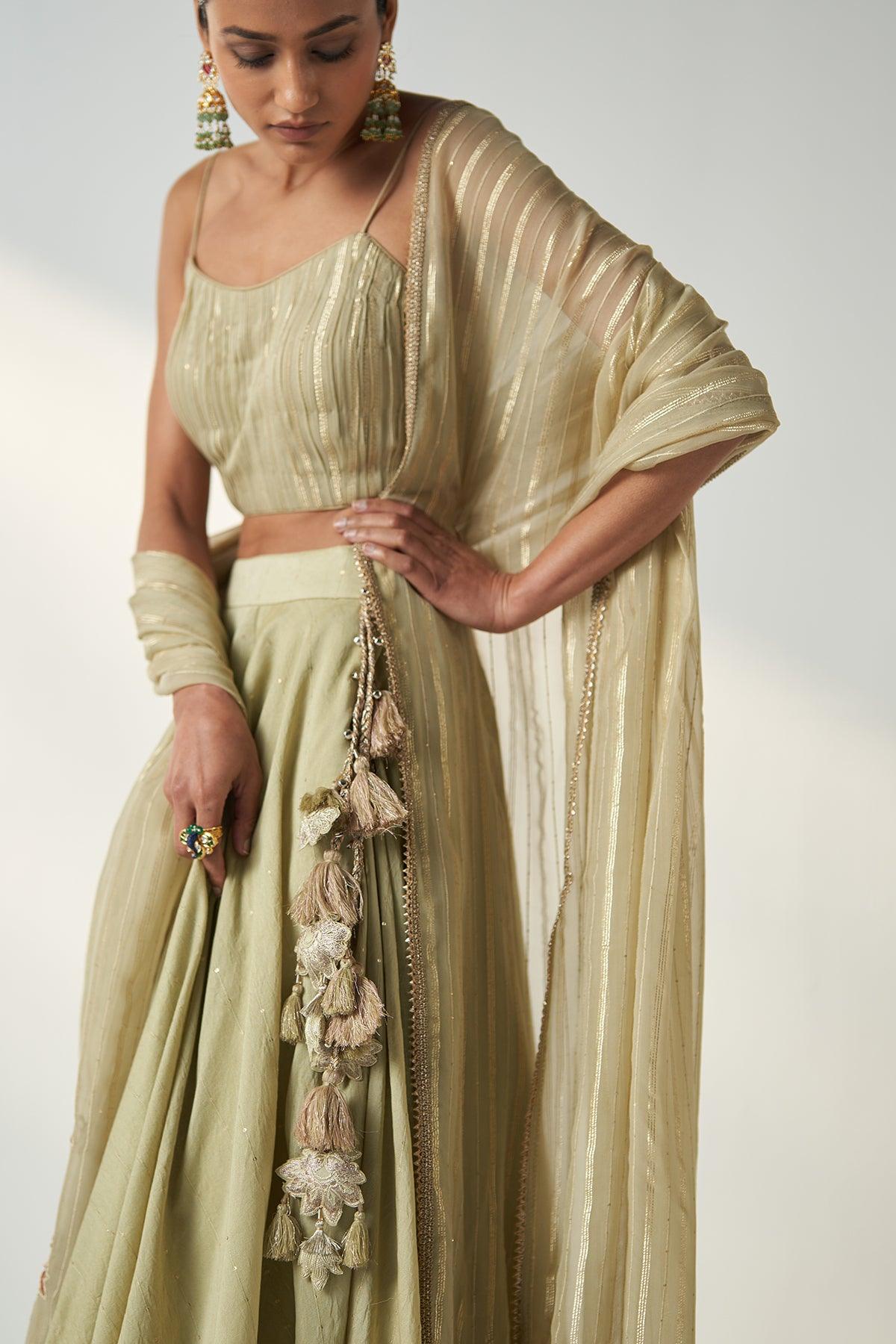 Rajita Green Lehenga Set