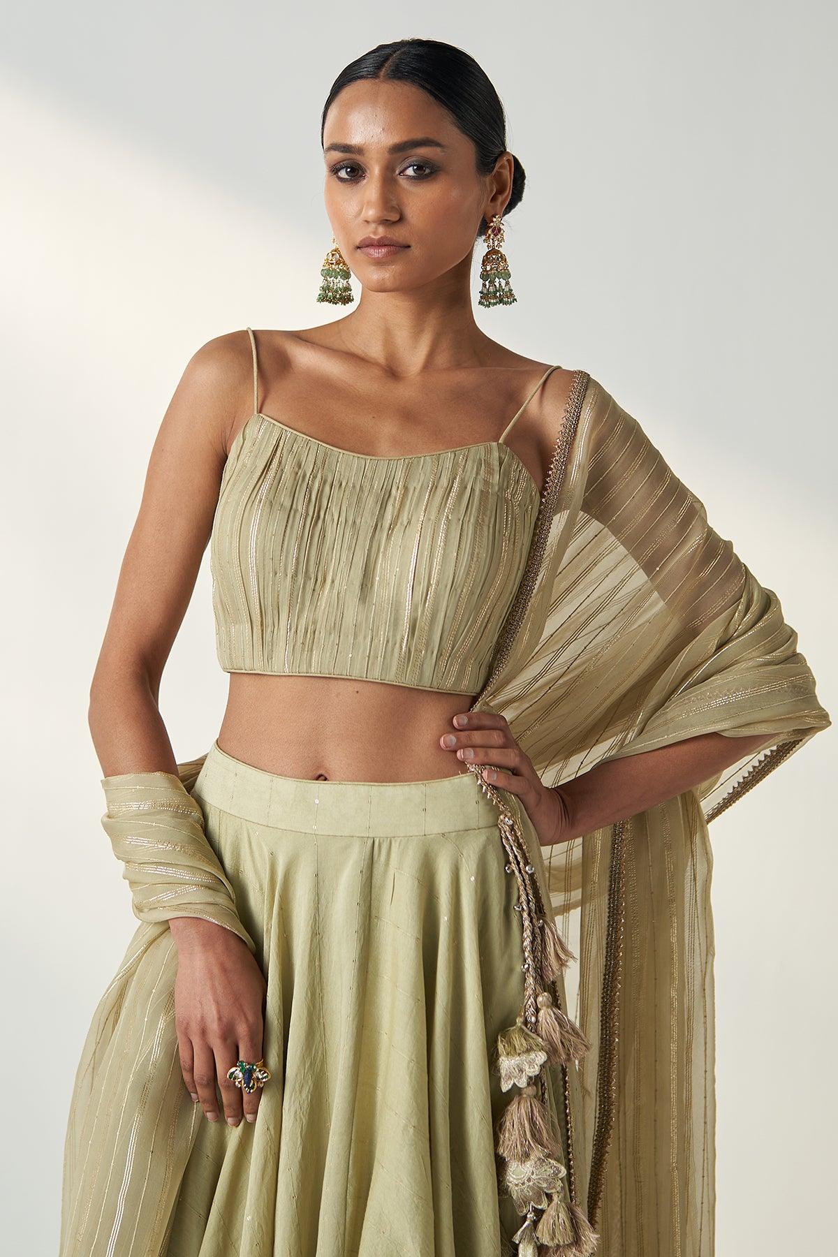 Rajita Green Lehenga Set