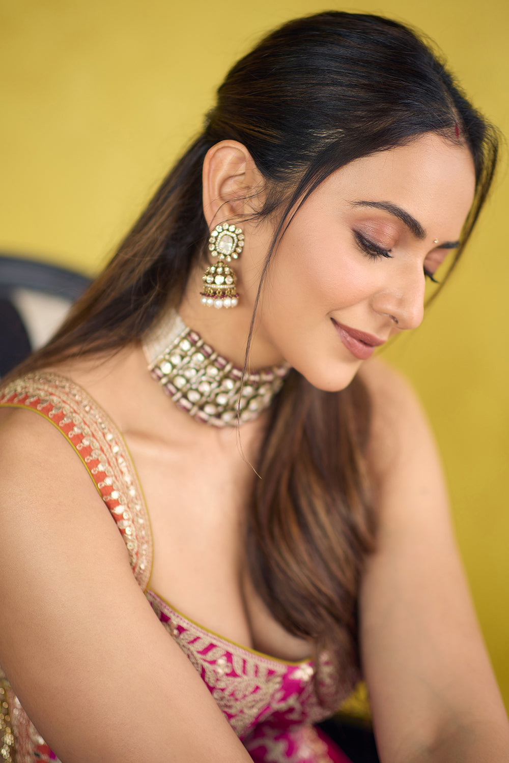 Rakulpreet in Mariyam Lehenga Set