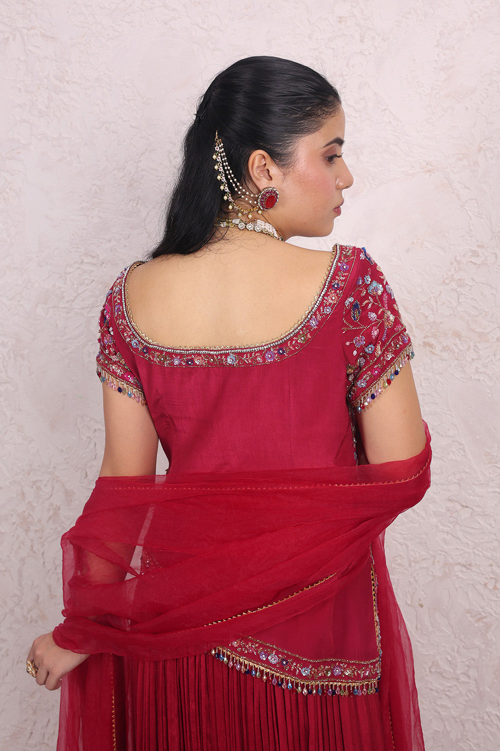 Rani Pink Lehenga Choli with Dupatta