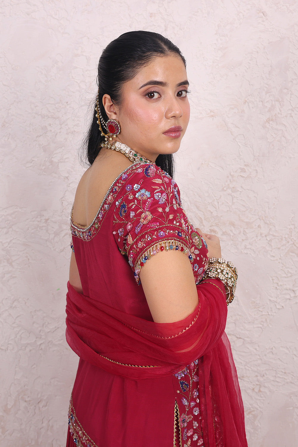 Rani Pink Lehenga Choli with Dupatta