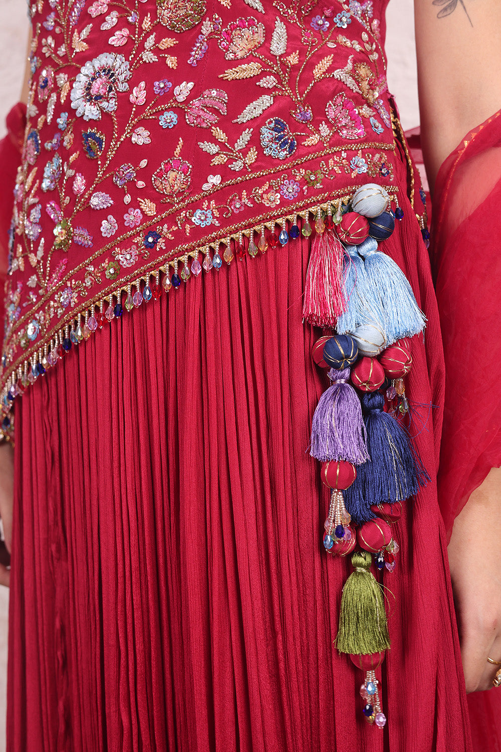 Rani Pink Lehenga Choli with Dupatta