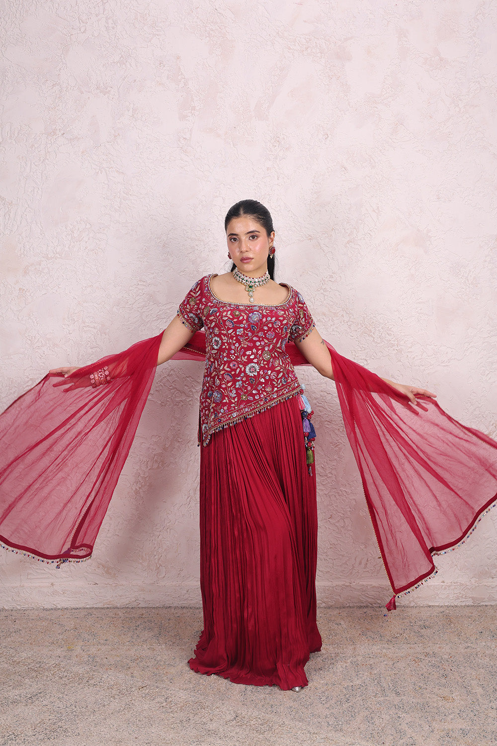 Rani Pink Lehenga Choli with Dupatta