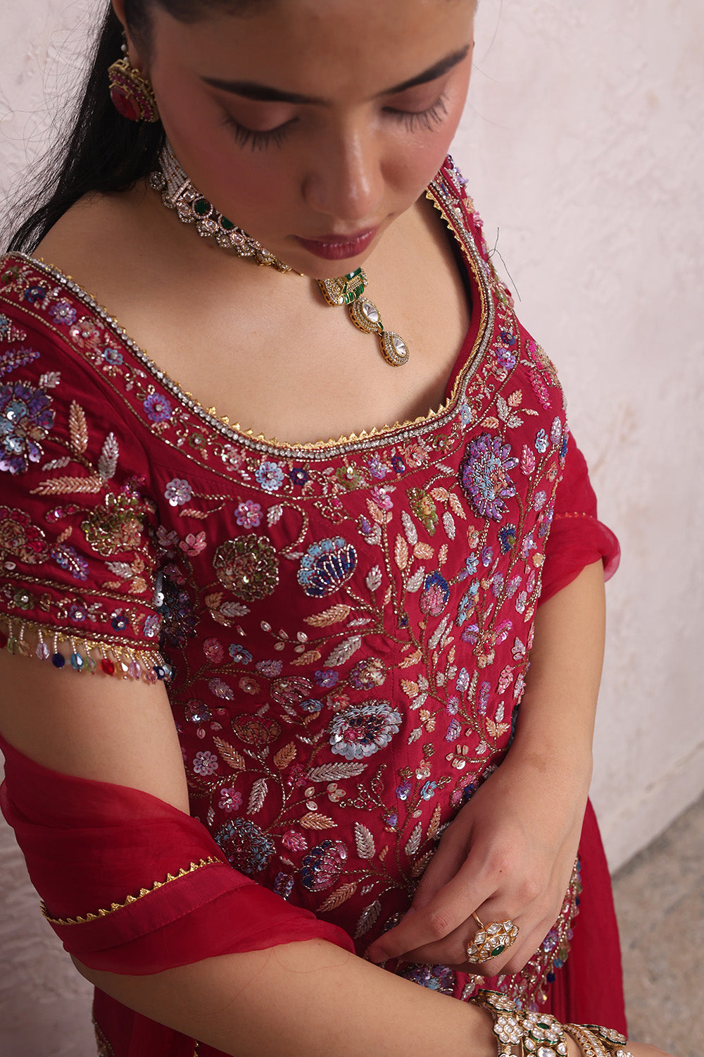 Rani Pink Lehenga Choli with Dupatta