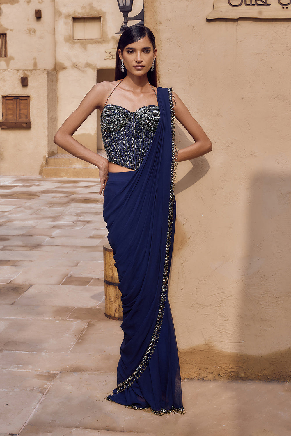 Ratnaneel Corset Saree