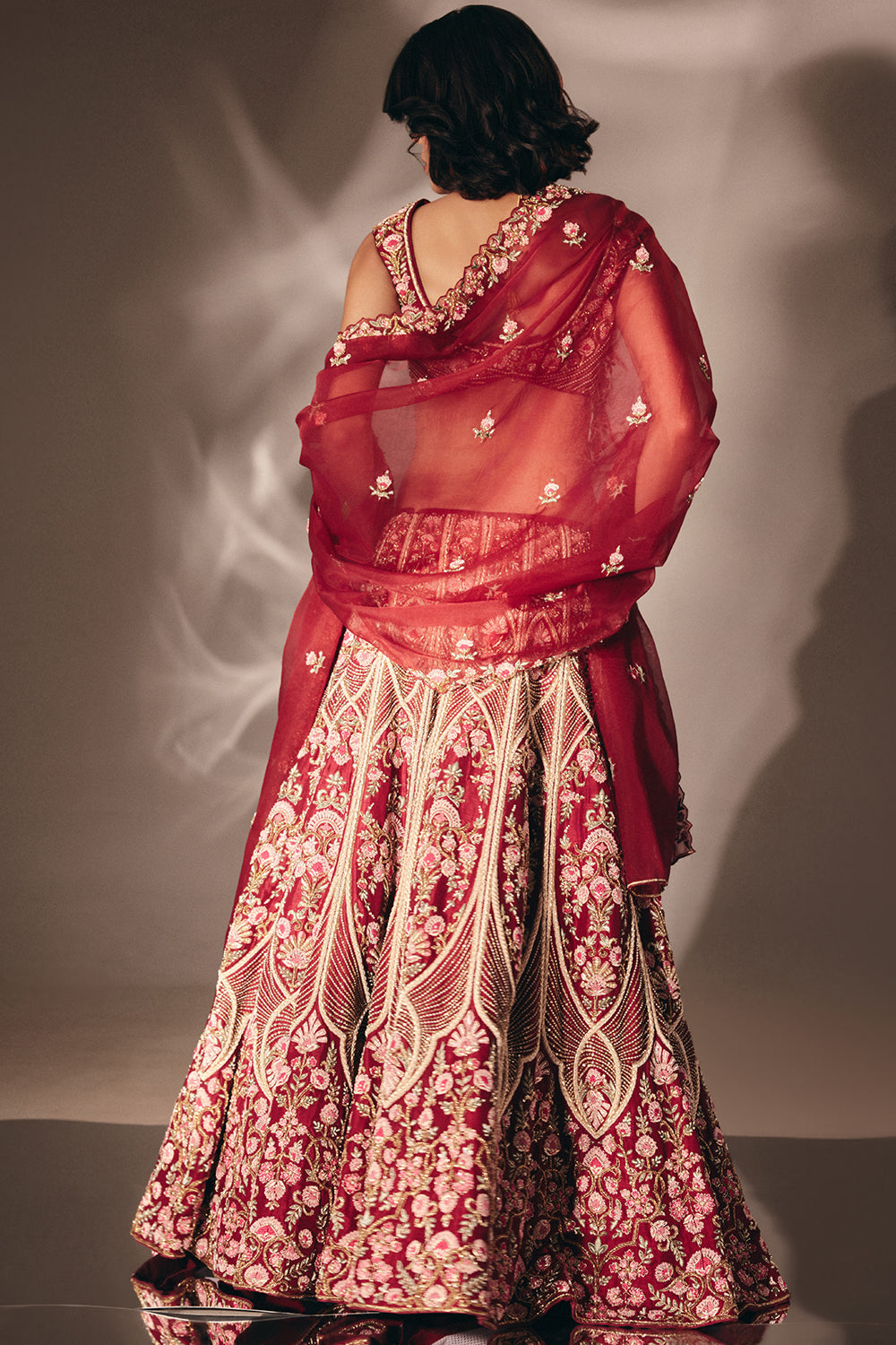 Red Bridal Lehenga Set