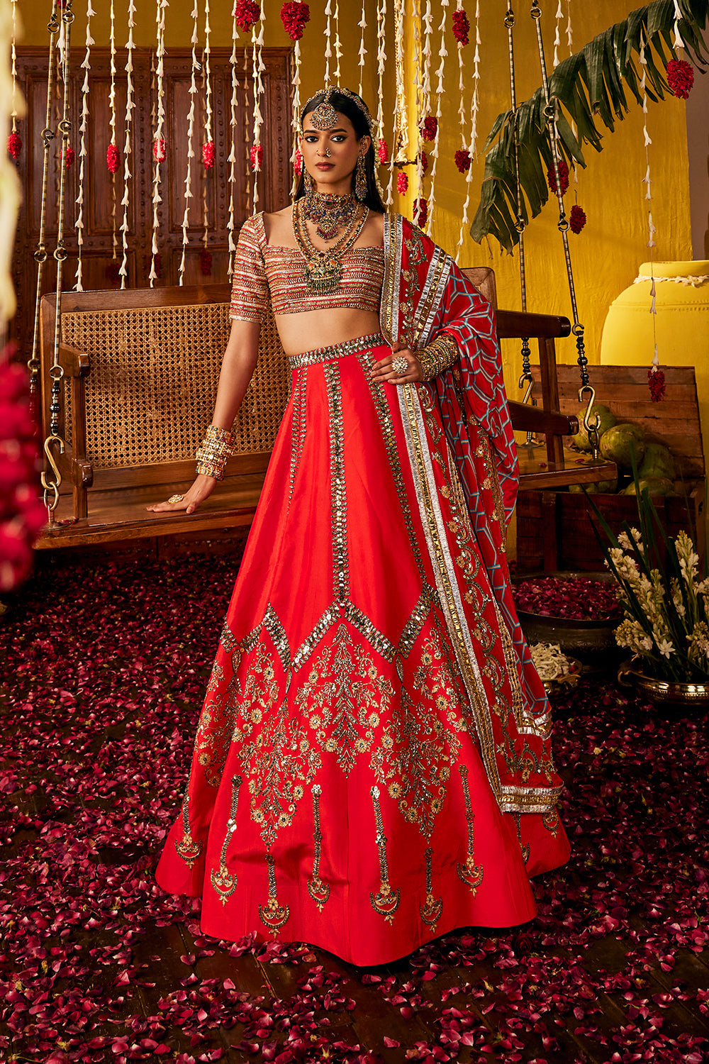 Red Lehenga Set