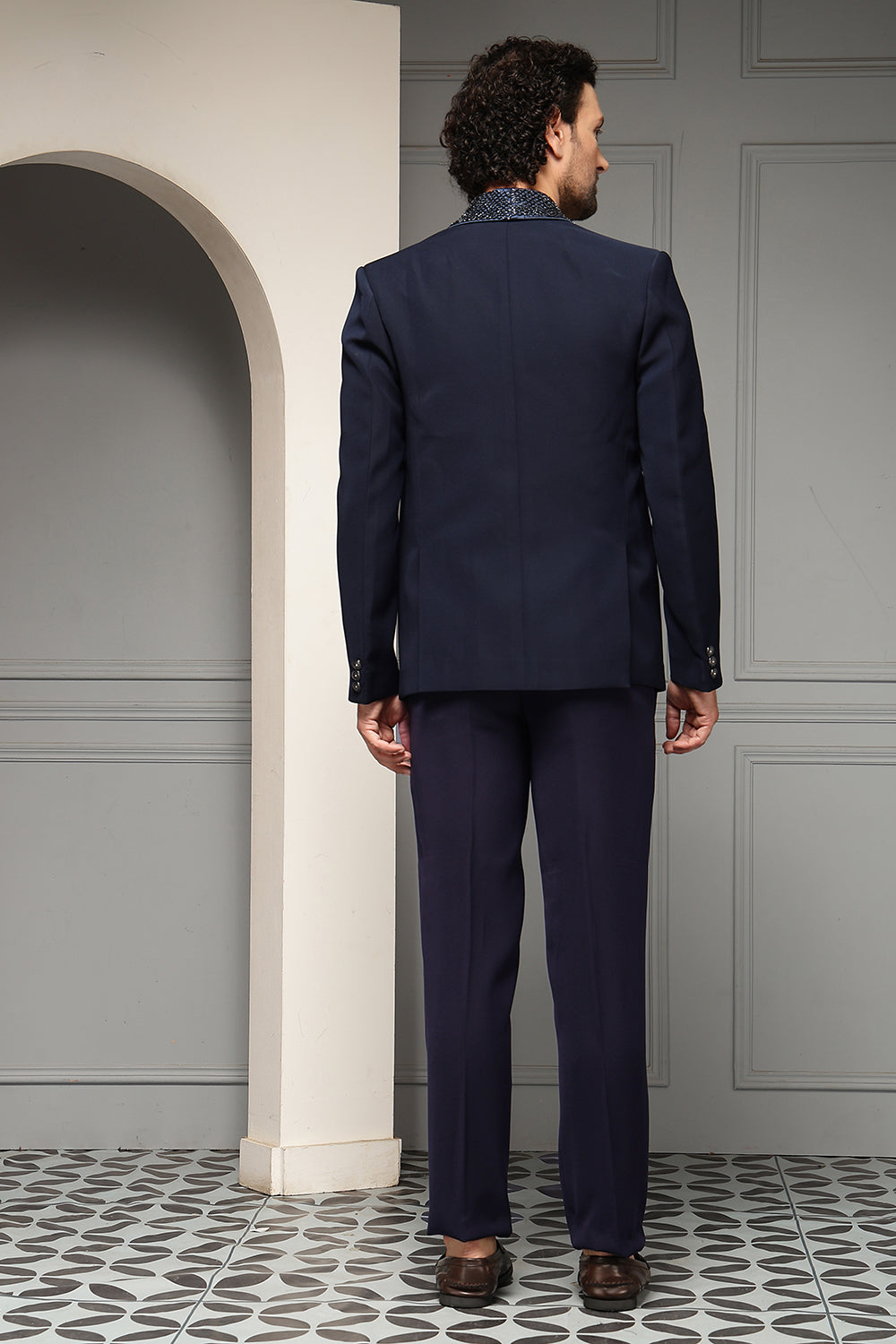 Regal Midnight Scarf Set