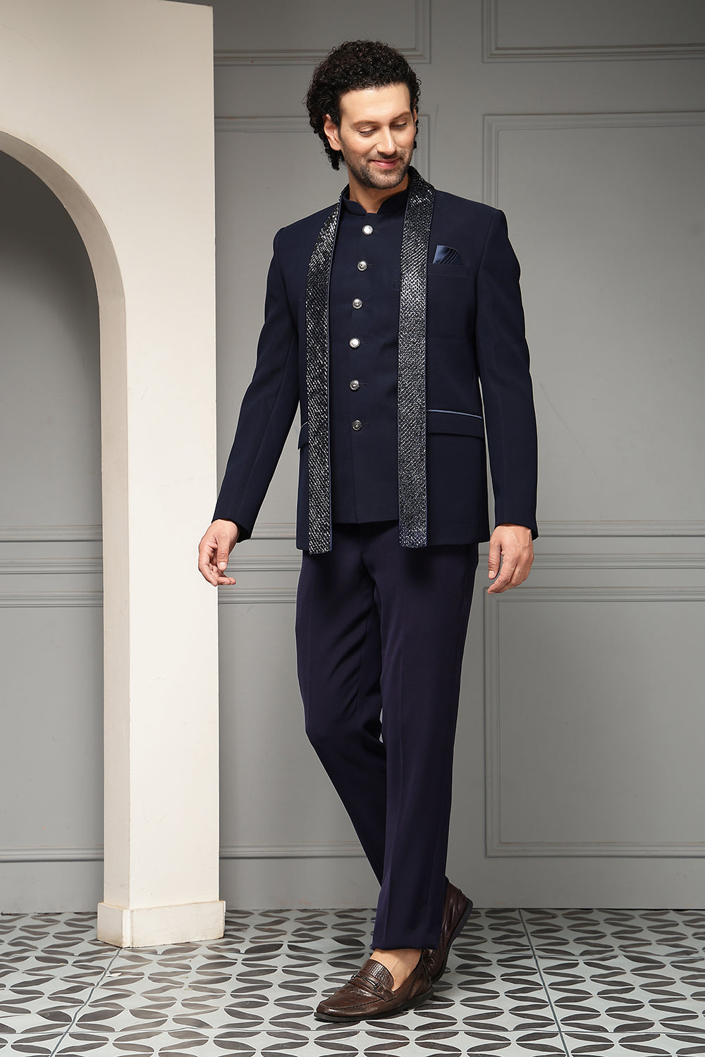 Regal Midnight Scarf Set