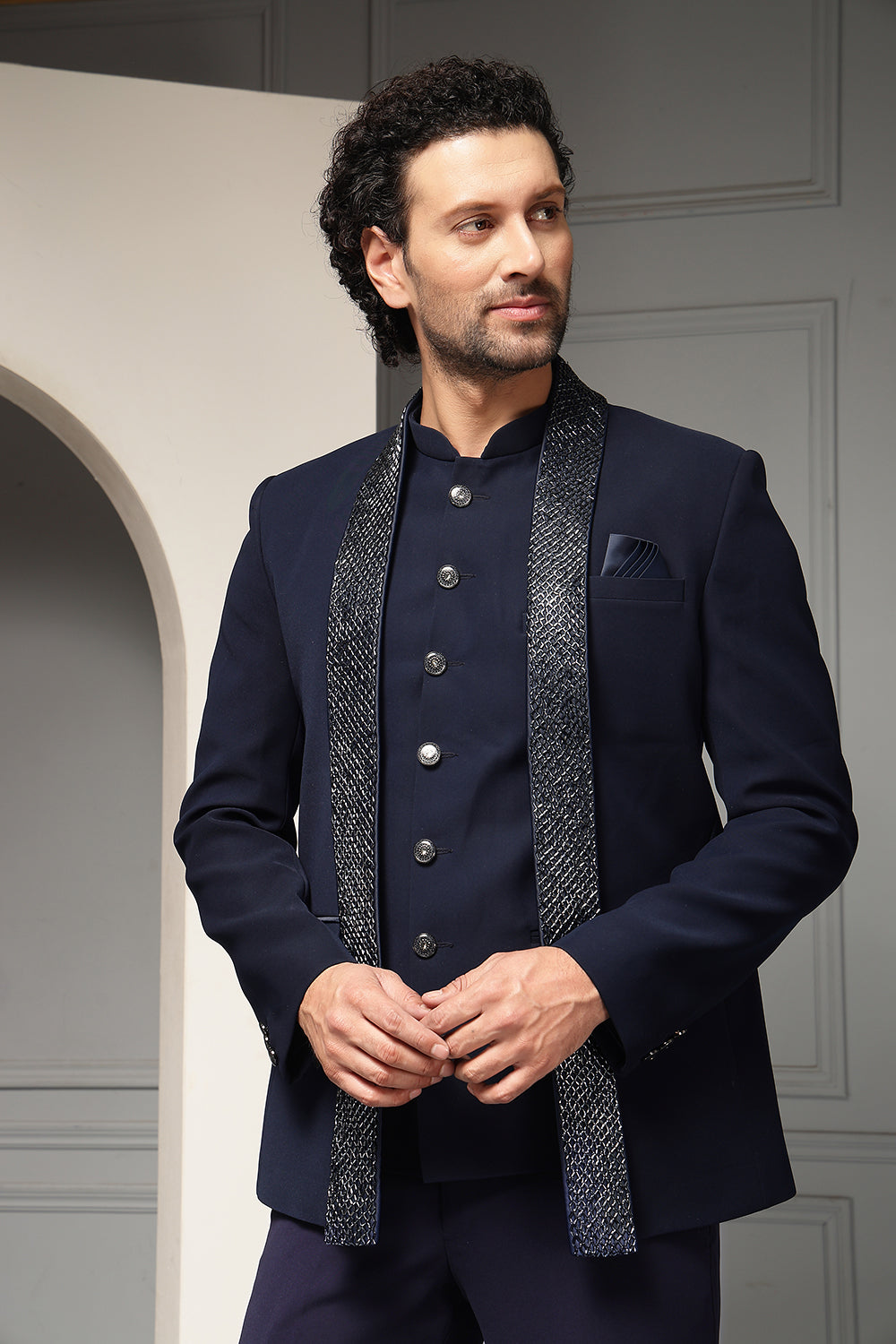 Regal Midnight Scarf Set