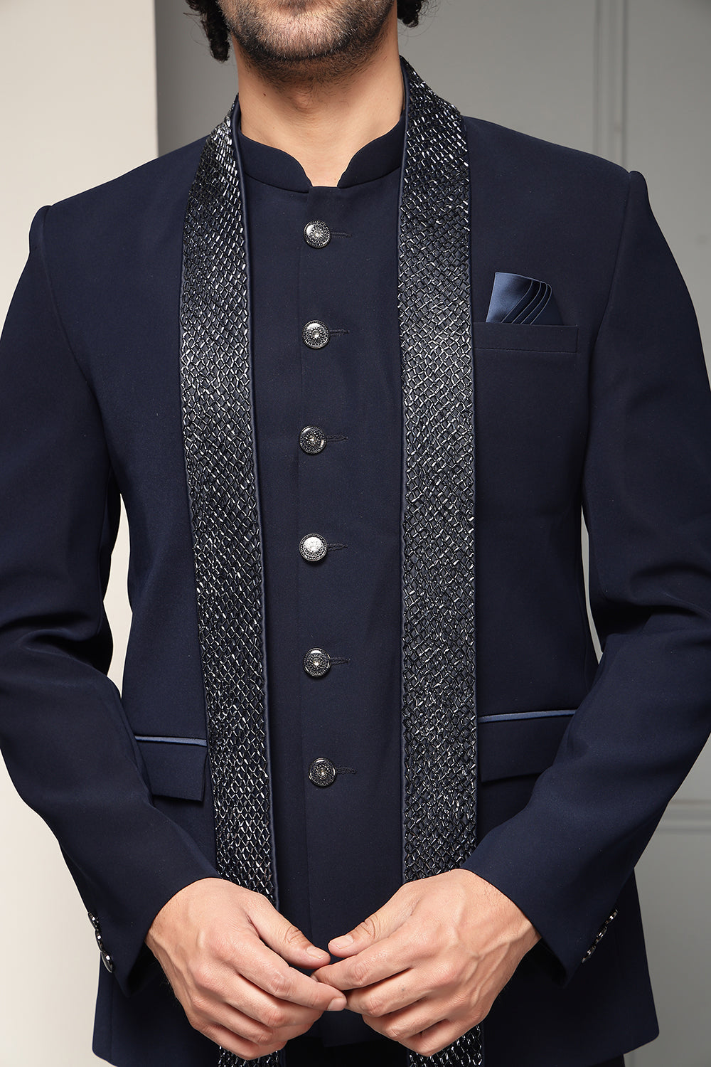 Regal Midnight Scarf Set