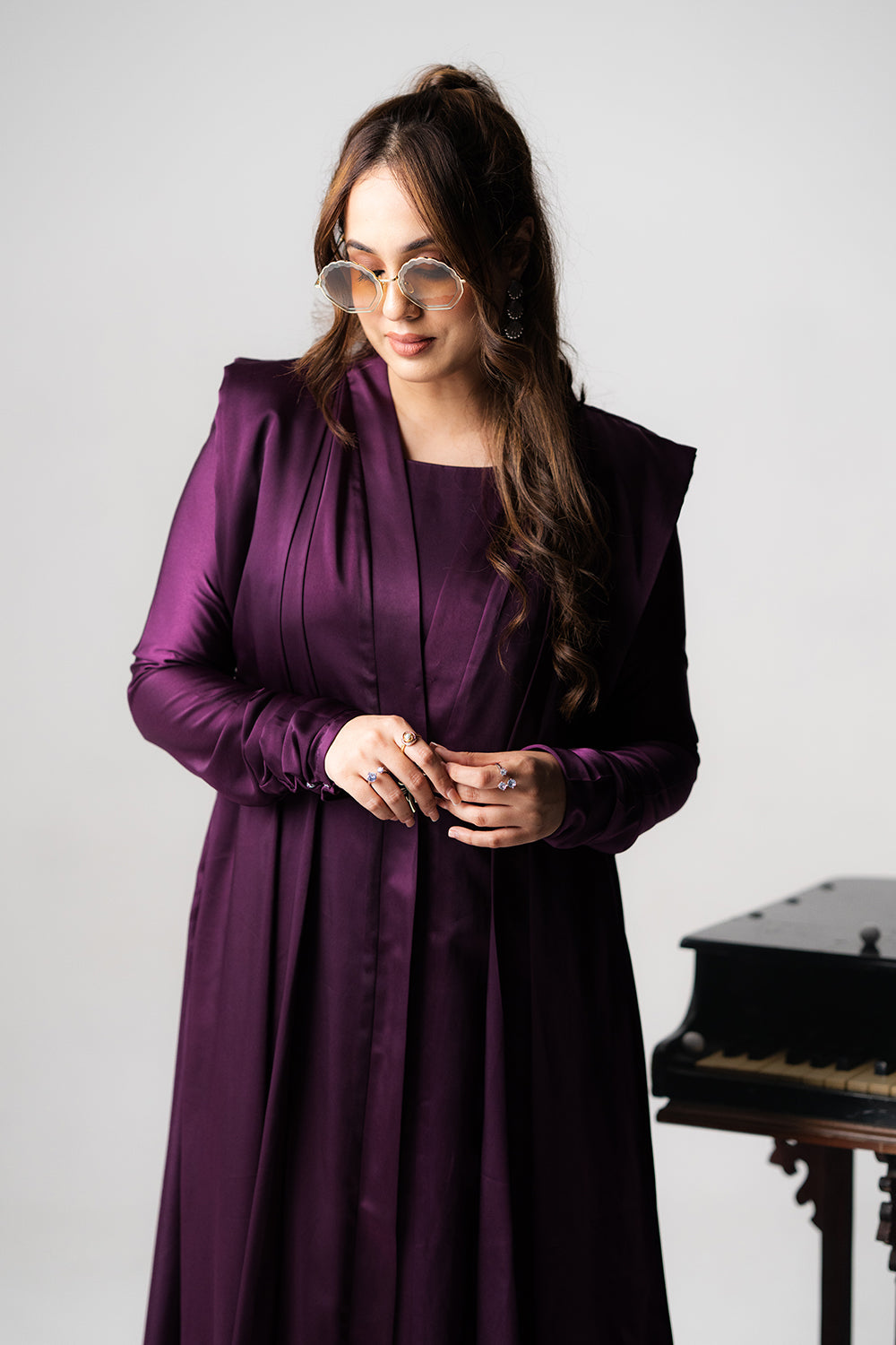 Regal Purple Tailored Kaftan