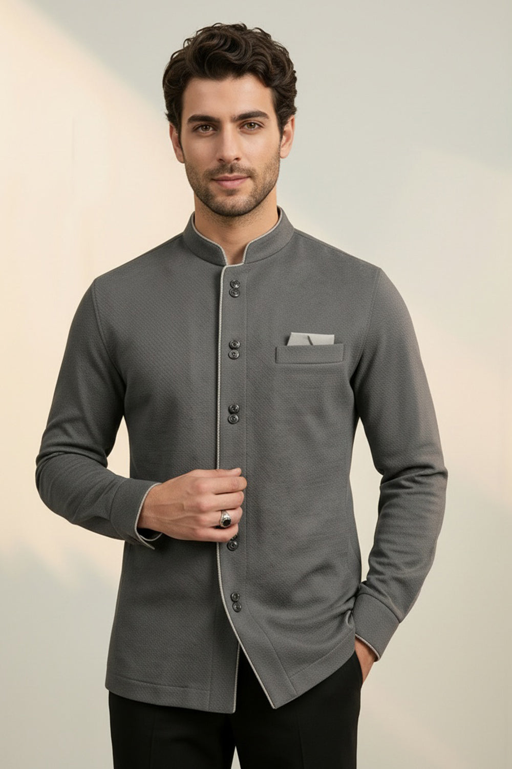 Ridge Chinese Shirt - Ivor
