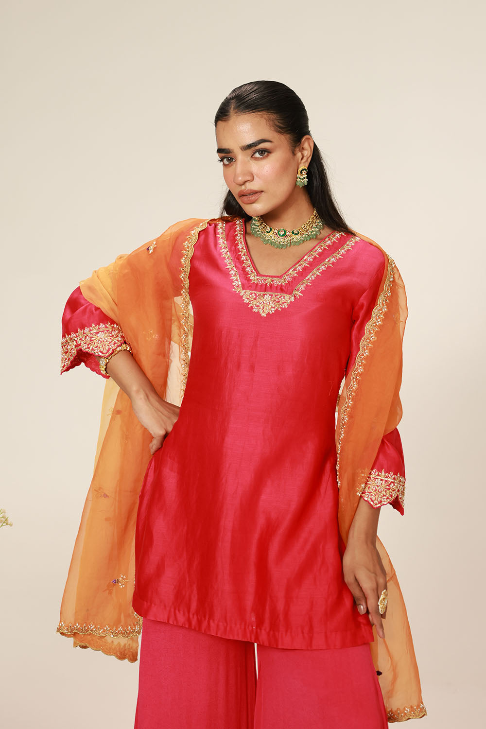 Rose Pink Kurta Set