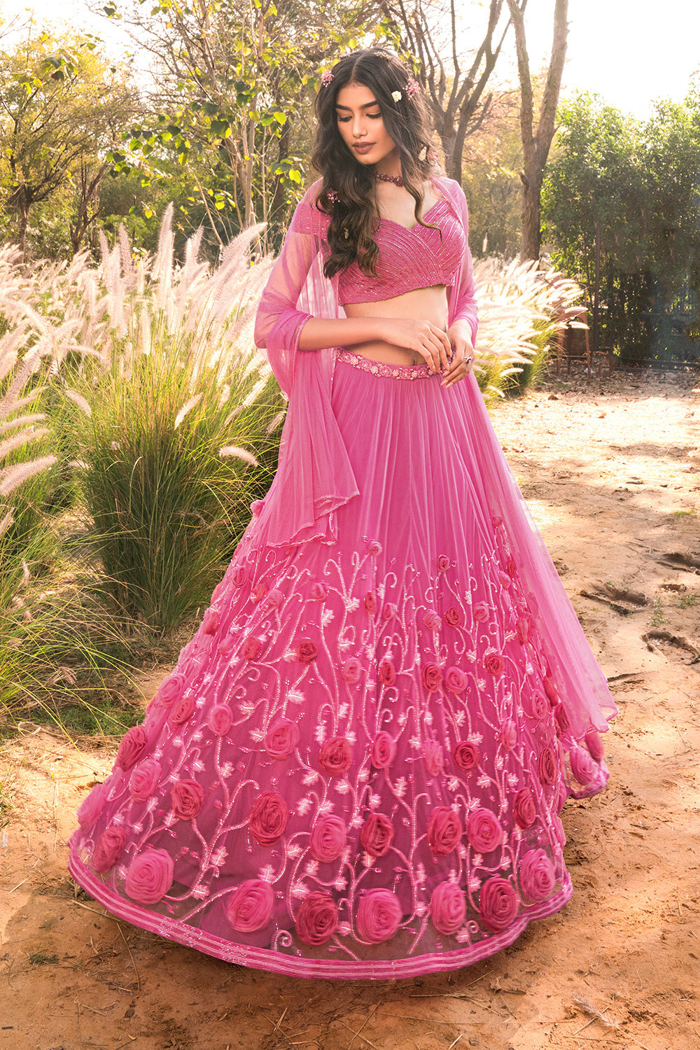 Rose Reverie Lehenga